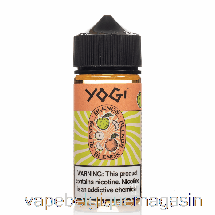 Vape Jetable Pomme Pêche Glace - Yogi Blends - 100ml 6mg